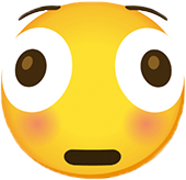 Distorted Face emoji